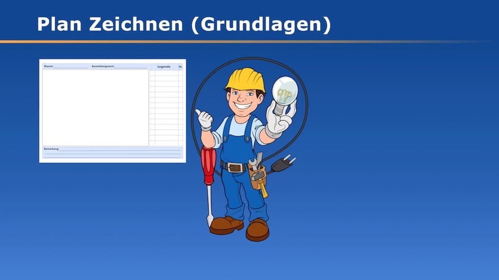 Elektroplan zeichnen