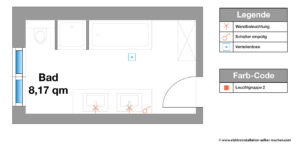 Wandleuchten im Badezimmer einplanen