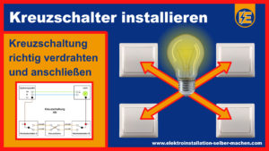 Elektroinstallation Grundlagen Legende, Schaltzeichen, Schaltplan, Ratgeber, kreuzschaltung aus, Schaltplan, Elektroinstallation Grundlage, Planen, Ratgeber